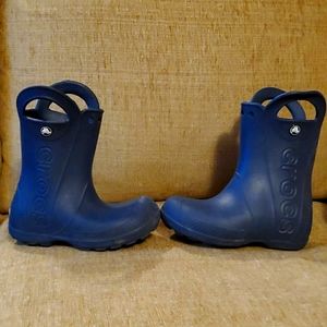 Crocs boys size c12. Rain boots.